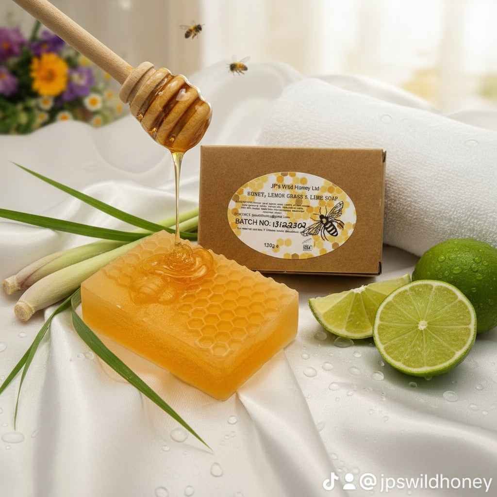 "Lush Lemongrass & Lime: Honey-Infused Soap for a Zesty, Refreshing Cleanse"