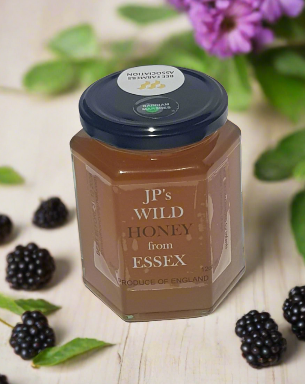 RAINHAM MARSHES SPRING HONEY "A Taste of Untamed Nature from Essex in Every Jar"