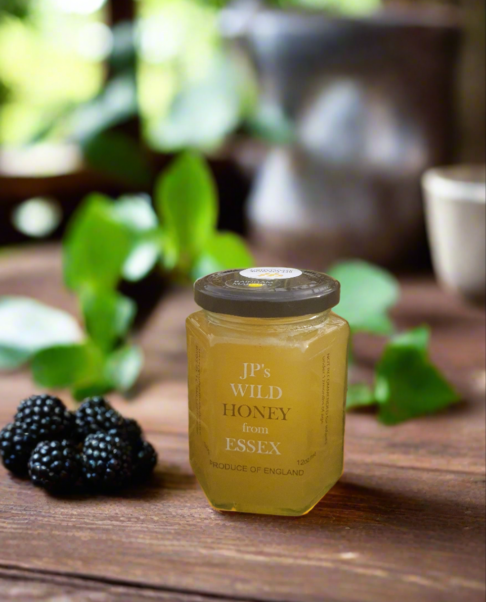 RAINHAM MARSHES SUMMER "" LAST OF THIS SOFT SET HONEY! ""Experience the Sweet Symphony of Nature: Rainham Marshes Blackberry, Wildflower with a hint of Ivy which caused it to set, Honey from Essex– A Taste of Untamed Elegance"(Summer) LAST OF THIS HONEY