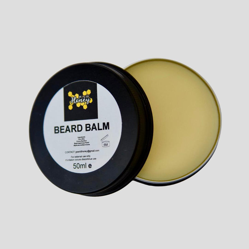 BEARD BALM Cedarwood Scented Beeswax Beard Balm Blend for Comfortable Beard Care