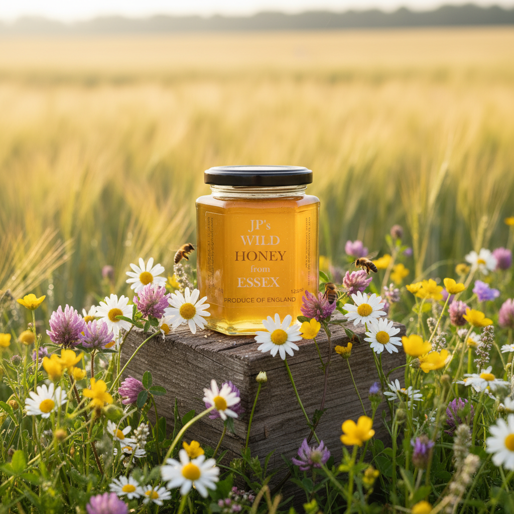 ORSETT SPRING HONEY" Taste the Essence of Essex Spring, Straight from Orsett's Lush Organic Fields!"