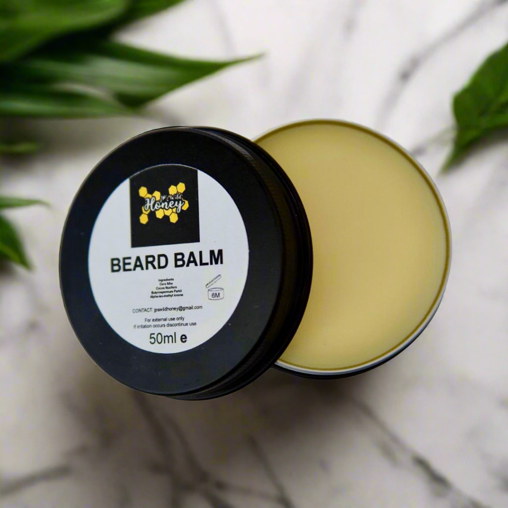BEARD BALM Cedarwood Scented Beeswax Beard Balm Blend for Comfortable Beard Care