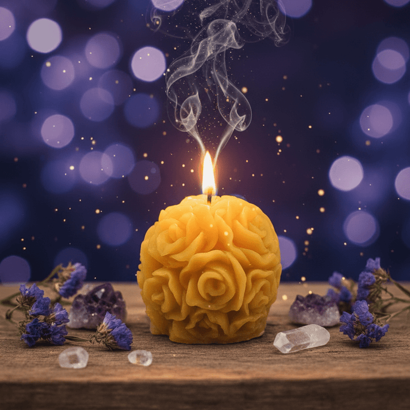 "Enchanted Rose: A Petite Masterpiece in Pure Beeswax" - JP's Wild Honey Ltd